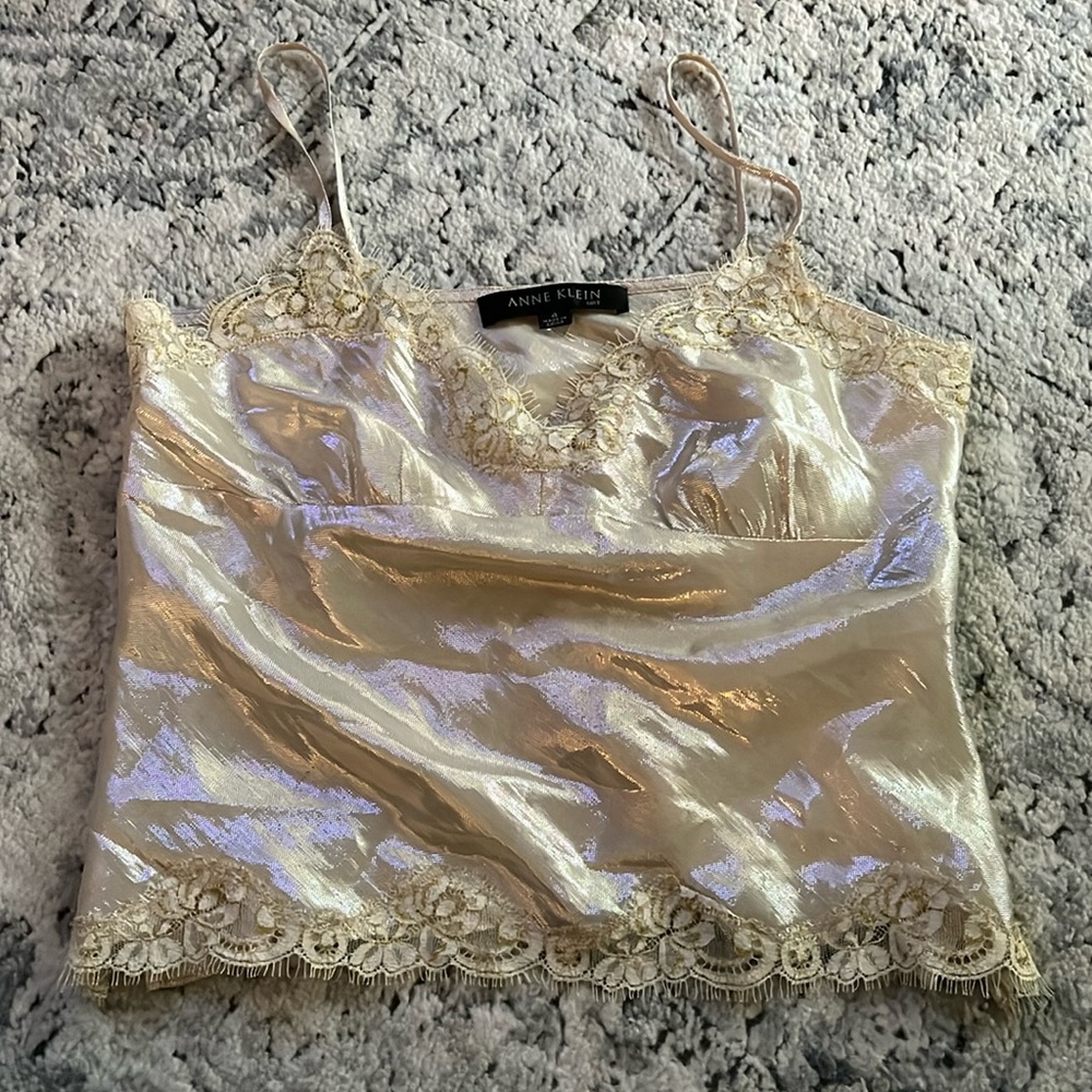 Ann Klein lace tank top
